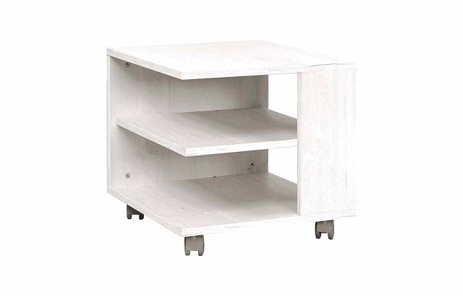ΤΡΑΠΕΖΑΚΙ NUMERO 45x45x43 ΑΣΠΡΟΣ ΔΡΥΣ