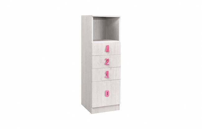 ΣΥΡΤΑΡΙΕΡΑ  NUMERO 4F 40x42x126,5 ΑΣΠΡΟΣ ΔΡΥΣ - ΡΟΖ