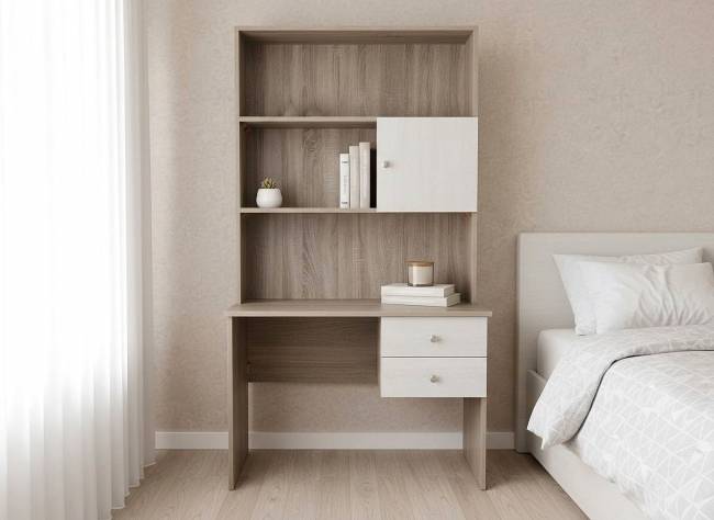 ΓΡΑΦΕΙΟ ΜΕ ΒΙΒΛΙΟΘΗΚΗ 100Χ55Χ186