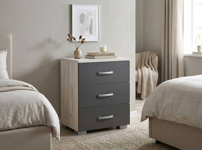 ΚΟΜΟΔΙΝΟ 3F 49x38x65 SNOW OAK