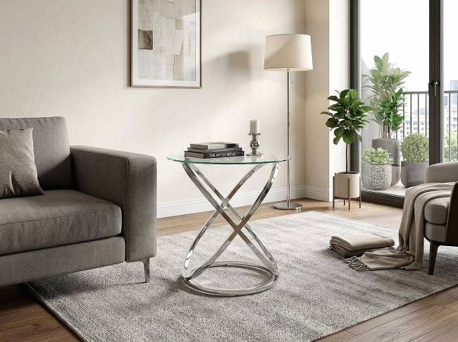 ΤΡΑΠΕΖΑΚΙ SILVER 52Χ56