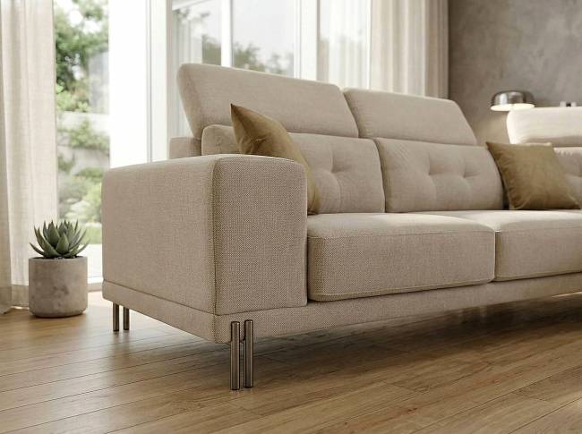 ΓΩΝΙΑΚΟΣ ΚΑΝΑΠΕΣ ROUND LUX 320x285
