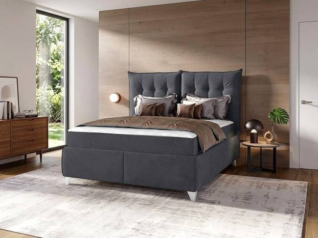 ΚΡΕΒΑΤΙ ASTERIX GREY 160X200 ΜΕ ΑΠΟΘΗΚΕΥΤΙΚΟ ΧΩΡΟ KAI ΣΤΡΩΜΑ ΠΟΙΟΤΗΤΑΣ