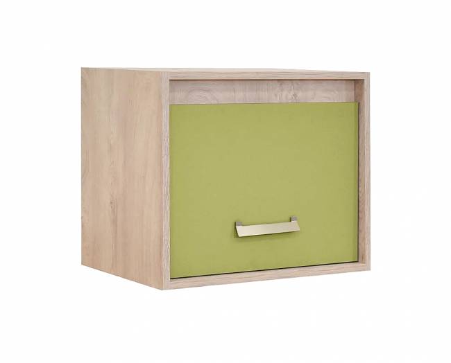 ΕΠΙΤΟΙΧΙA ΡΑΦΙEΡΑ KINDER ΜΕ 1 ΘΥΡΑ 60x42x50 OAK-ΠΡΑΣΙΝΟ