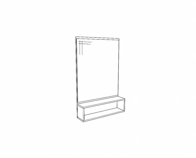 ΝΤΟΥΛΑΠΑ ΕΙΣΟΔΟΥ LEO 80x38x215 ΑΣΠΡΟ