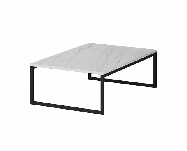 ΤΡΑΠΕΖΑΚΙ VALENCIA  90x60x30 ΑΣΠΡΟ ΜΑΡΜΑΡΟ