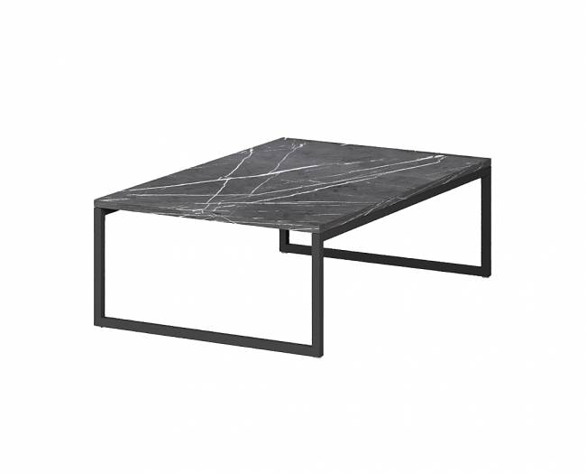 ΤΡΑΠΕΖΑΚΙ VALENCIA 90x60x30 ΜΑΥΡΟ ΜΑΡΜΑΡΟ