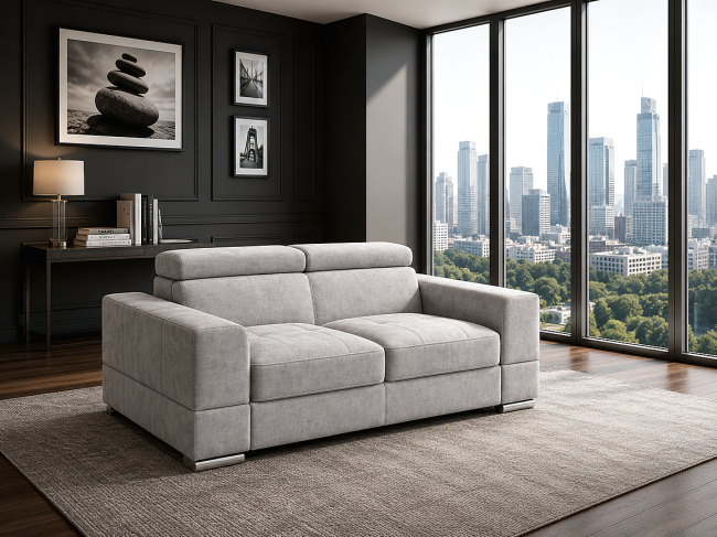 ΚΑΝΑΠΕΣ ΚΡΕΒΑΤΙ MONACO GREY 246x112