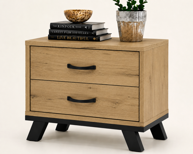 ΚΟΜΟΔΙΝΟ WOOD6 2Σ 54X44X55 MEΛΙ