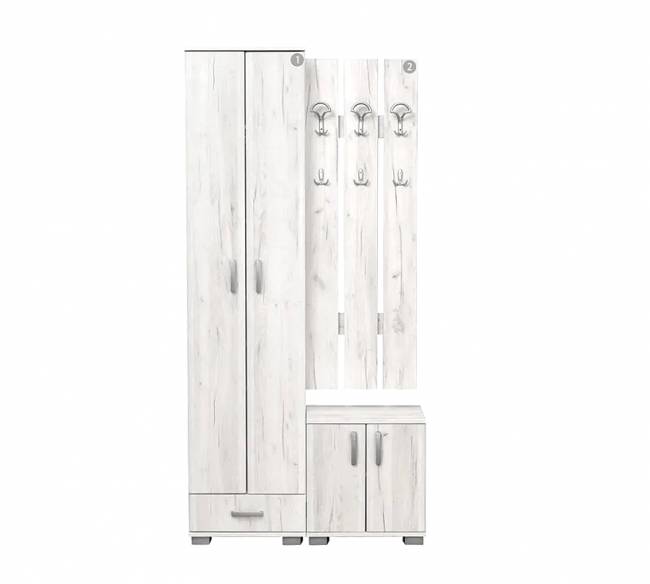 ΕΠΙΠΛΟ ΕΙΣΟΔΟΥ APOLON 05 100x50x209 SNOW OAK