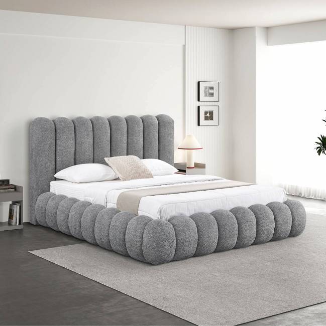 ΚΡΕΒΑΤΙ AUGUSTA ΓΚΡΙΖΟ 160X200 MΕ ΑΠΟΘΗΚΕΥΤΙΚΟ ΧΩΡΟ