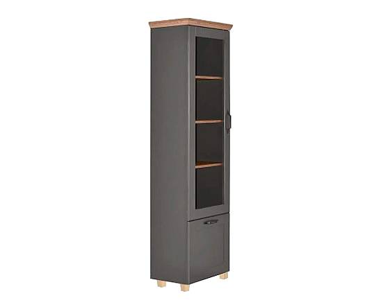 ΒΙΤΡΙΝΑ CONTE 60x39x209 ΓΚΡΙΖΟ