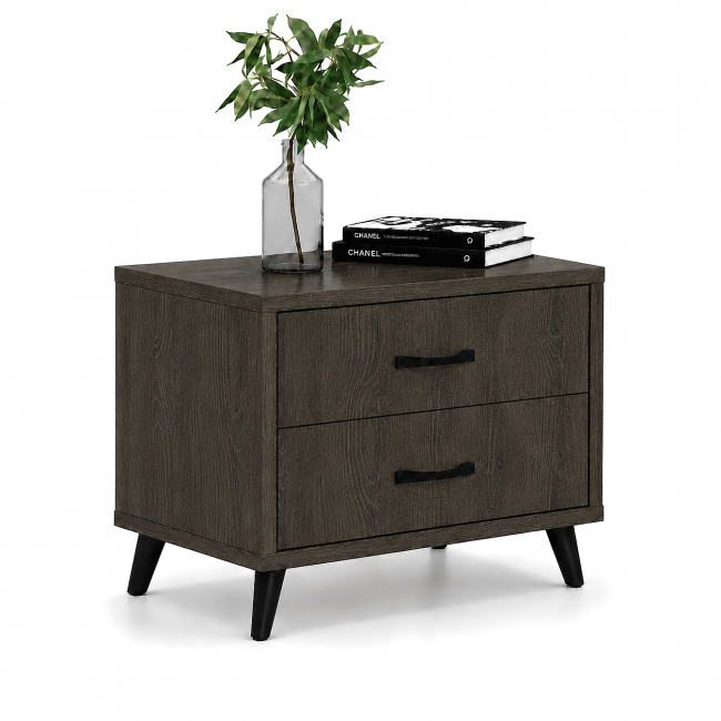 ΚΟΜΟΔΙΝΟ WOOD8 2Σ 54X44X55 ΣΚΟΥΡΟΣ ΔΡΥΣ