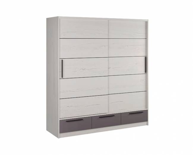 ΣΥΡΟΜΕΝΗ ΝΤΟΥΛΑΠΑ LARA 200x62x220 SNOW OAK