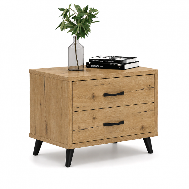 ΚΟΜΟΔΙΝΟ WOOD8 2Σ 54X44X55 MEΛΙ