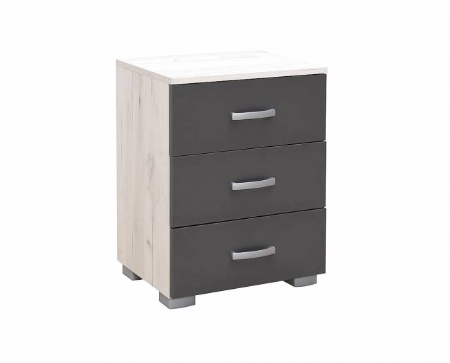 ΚΟΜΟΔΙΝΟ 3F 49x38x65 SNOW OAK