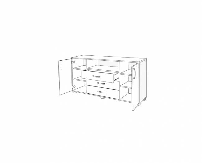 ΜΠΟΥΦΕ SIENNA 109x42x90
