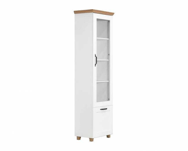 ΒΙΤΡΙΝΑ CONTE 60x39x209 ΑΣΠΡΗ