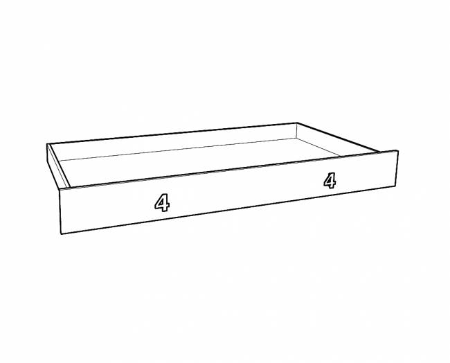 ΚΟΜΟΔΙΝΟ NUMERO 2F 40x42x60 ΑΣΠΡΟΣ ΔΡΥΣ - ΡΟΖ