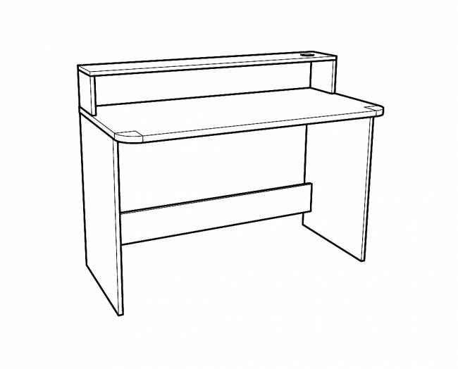 ΓΡΑΦΕΙΟ NUMERO ΑΣΠΡΟΣ ΔΡΥΣ 120x60x75/93