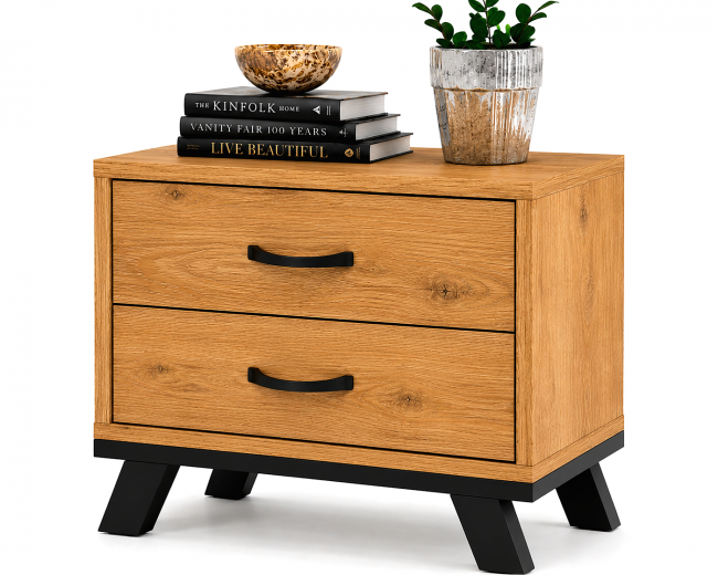 ΚΟΜΟΔΙΝΟ WOOD6 2Σ 54X44,5X48 MEΛΙ