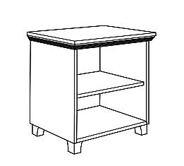 ΠΑΠΟΥΤΣΟΘΗΚΗ ELEGANCE 60x38x108 ΑΣΠΡΗ