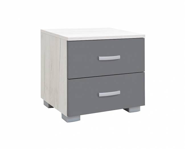ΚΟΜΟΔΙΝΟ 2F 49x38x46 SNOW OAK