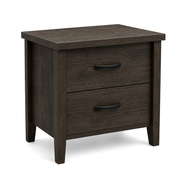 ΚΟΜΟΔΙΝΟ WOOD1 2Σ 55X45X48 ΣΚΟΥΡΟΣ ΔΡΥΣ