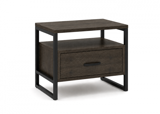 ΚΟΜΟΔΙΝΟ WOOD10 1Σ 53X37X48 ΣΚΟΥΡΟΣ ΔΡΥΣ