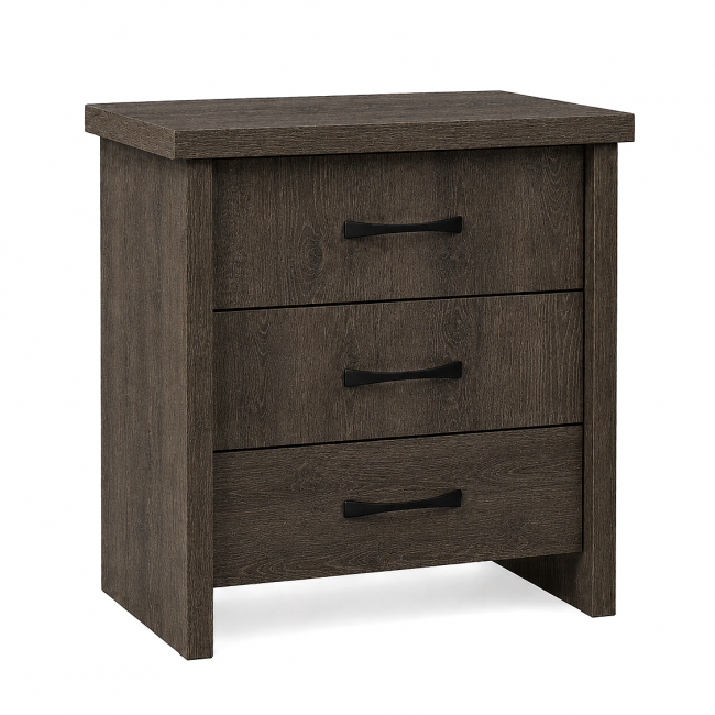 ΚΟΜΟΔΙΝΟ WOOD4 3Σ 48X37X53 ΣΚΟΥΡΟΣ ΔΡΥΣ